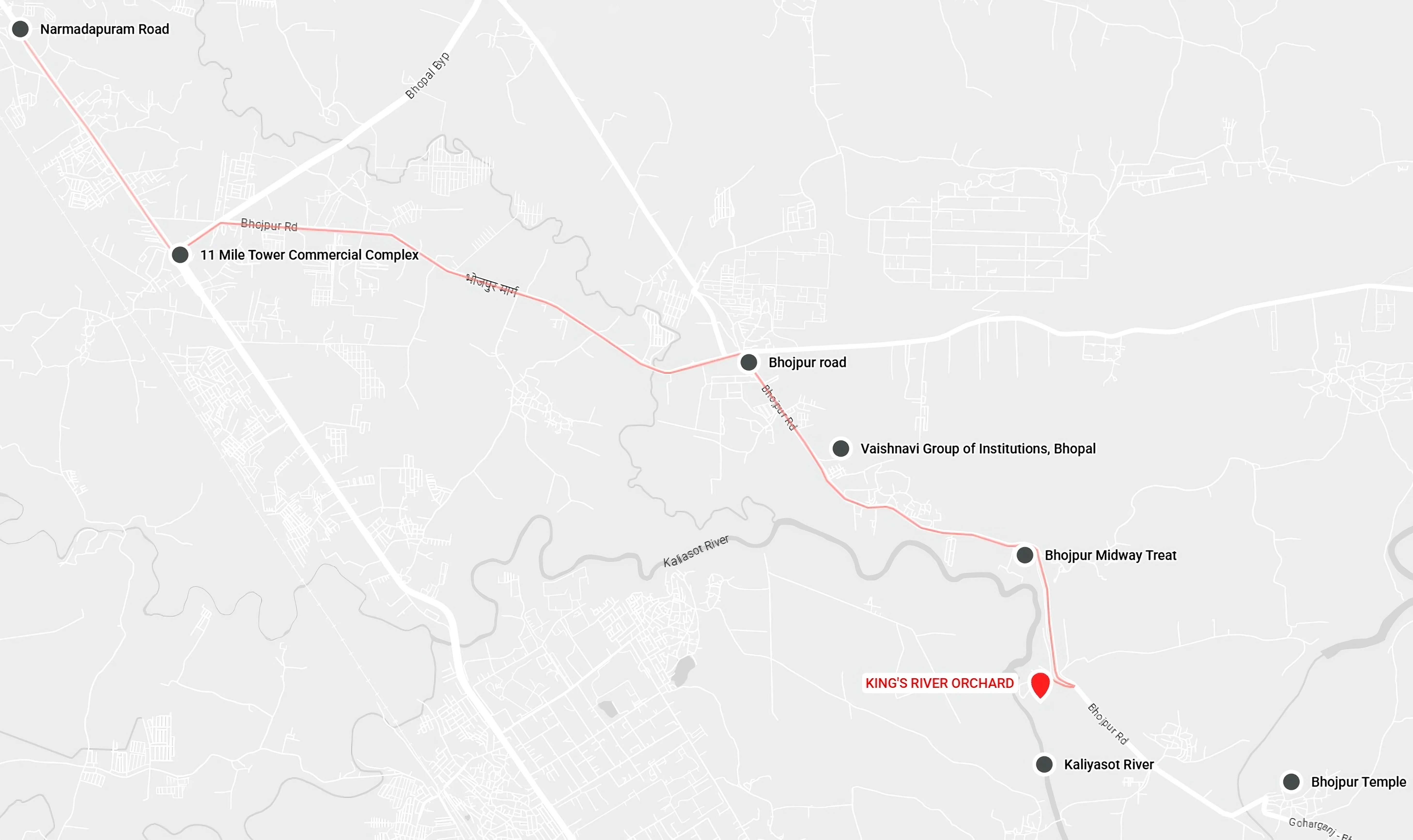 King's River Orchard Location Map